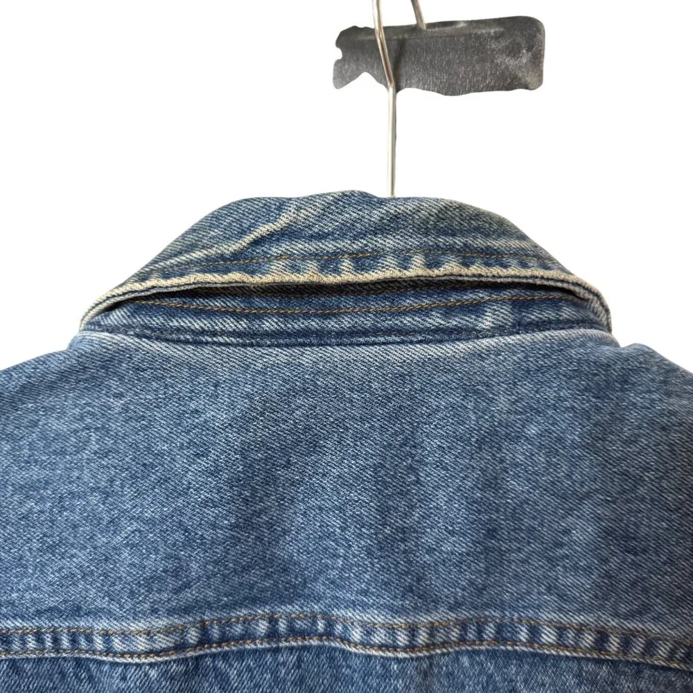 Vintage DC Superman Denim Vest Medium Mens Embroidered Man Of Steel Design - Picture 7 of 7